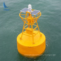 Floating Marine polyurethane foam filled maker navigation buoy /buoys with solar light